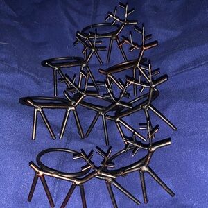 🎄REINDEER Rustic Napkin Rings